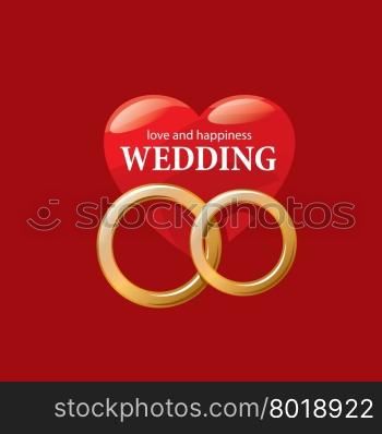 vector logo wedding. Abstract logo for your wedding. Vector template illustration