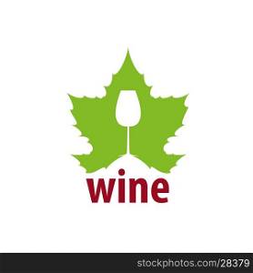 Vector logo wine. logo design template wine. Vector illustration of icon