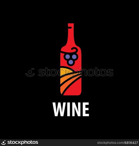 vector logo wine. Wine logo design template. Vector illustration of icon
