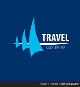 vector logo Yacht. Template Vector Yacht logo. Illustration for travel and leisure