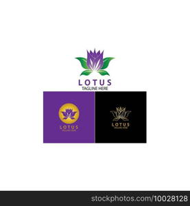 Vector lotus flowers design for spa, yoga class, hotel and resort