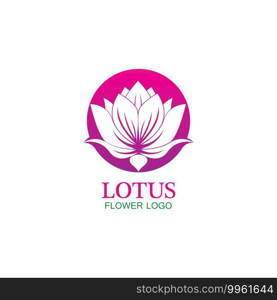 Vector lotus flowers design for spa, yoga class, hotel and resort