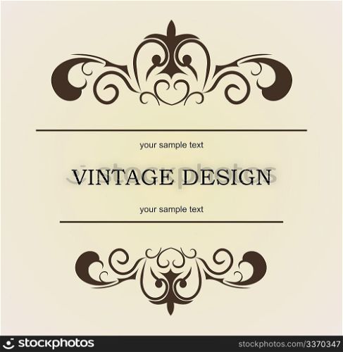 Vector luxury vintage for design