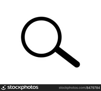 Vector Magnifying glass Icon isolated on white background. Search illustration.. Vector Magnifying glass Icon isolated on white background. Search illustration
