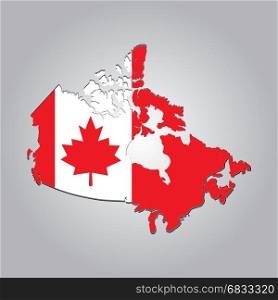 vector map Canada. Map of CANADA with separable borders in vector art. Sizable to any dimension - You got ALL the provinces in one file