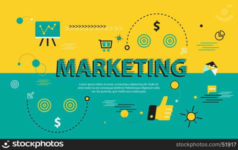 Vector marketing infographic