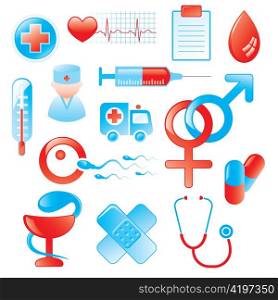 vector medical icons and design elements
