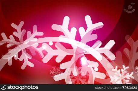 Vector Merry Christmas abstract background, snowflakes in the air. Color background for your message
