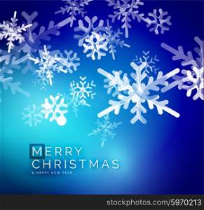 Vector Merry Christmas abstract background, snowflakes in the air. Color background for your message
