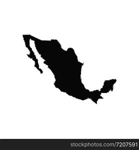 Vector Mexico map isolated on white background
