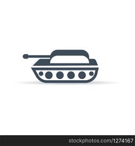 vector military vehicle icon - 3d style tank