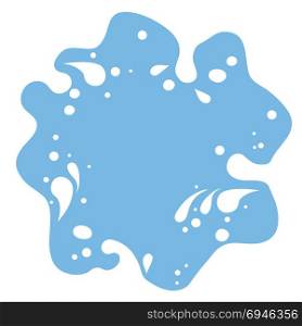 vector milk splash wavy border background with milk drops, white and blue colors