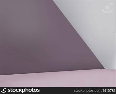 Vector Minimal Background, Geometric Corner in Pastel Purple & Light Gray