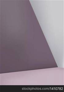 Vector Minimal Background, Geometric Corner in Pastel Purple & Light Gray