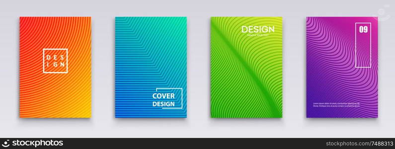 Vector Minimal covers design. Color Geometric halftone gradients.. Vector Minimal covers design. Geometric halftone gradients.