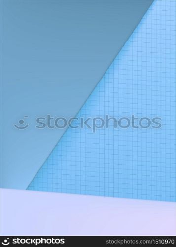Vector Minimal Studio Shot Geometric Background for Product Display, Monochrome Light Blue.