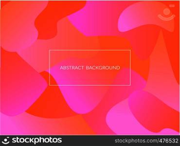 Vector modern abstract gradient Orange and pink geometric color background.