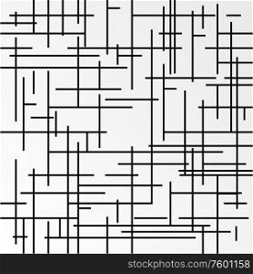 Vector modern abstract pattern with crossed lines on white background.. Vector modern abstract pattern with crossed lines on white background