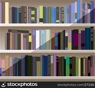 vector modern bookshelf