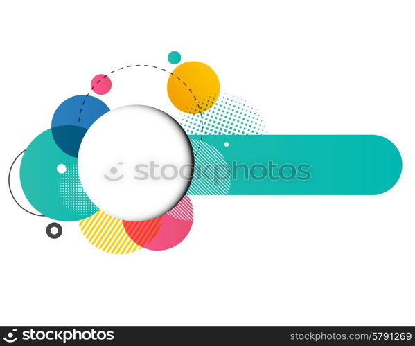 Vector Modern Design Circle template for infographics. Vector Modern Design Circle template