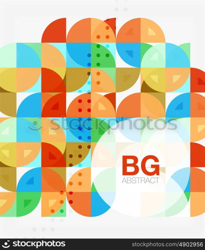 Vector modern elegant circle banner. Vector template background for workflow layout, diagram, number options or web design