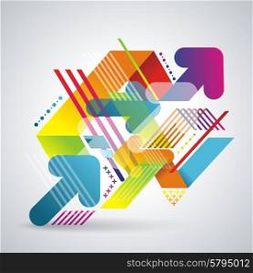 Vector modern geometrical abstract background