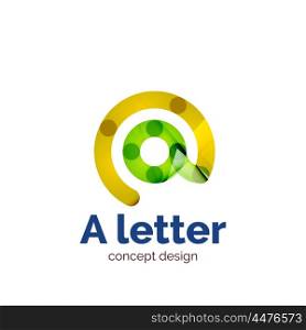Vector modern minimalistic letter concept logo template, abstract business icon