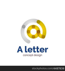 Vector modern minimalistic letter concept logo template, abstract business icon