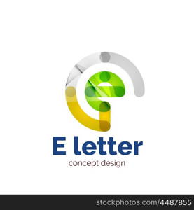 Vector modern minimalistic letter concept logo template, abstract business icon