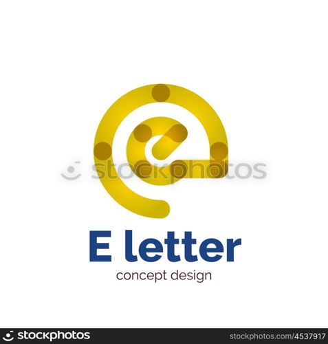 Vector modern minimalistic letter concept logo template, abstract business icon