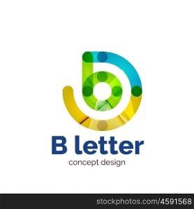 Vector modern minimalistic letter concept logo. Vector modern minimalistic letter concept logo template, abstract business icon