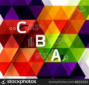 Vector modern triangle background. Vector modern triangle abstract background