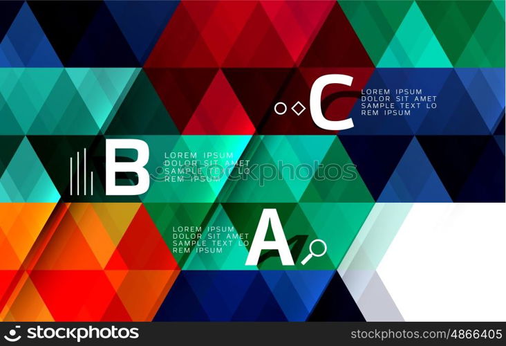 Vector modern triangle background. Vector modern triangle abstract background