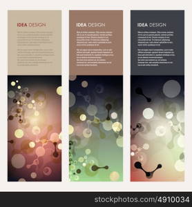 Vector molecules background. Vector molecules background.