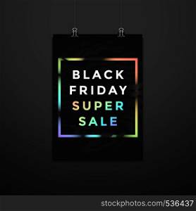 vector monochrome art texture black friday sale pearl sign discount decoration abstract modern design trendy flyer layout minimal advertising suspended poster template on dark wall background. vector black friday sale poster