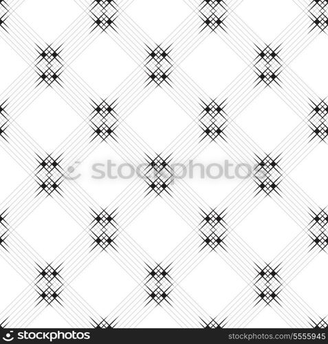 Vector Monochrome Seamless Line Background