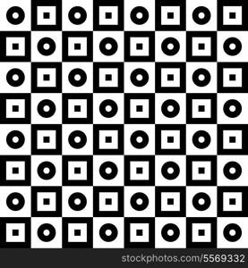 Vector Monochrome Seamless Square Background