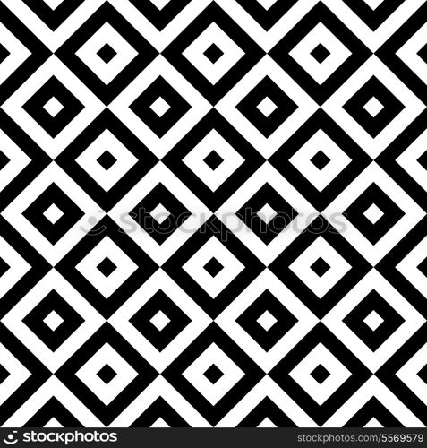 Vector Monochrome Seamless Square Pattern