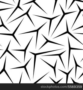 Vector Monochrome Seamless Stars Pattern