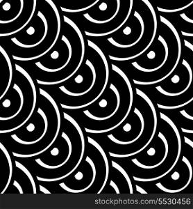 Vector Monochrome Seamless Stripes Pattern