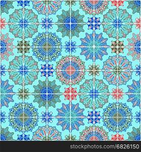 Vector Moroccan Seamless Pattern. Floral Spring or Summer Wallpaper
