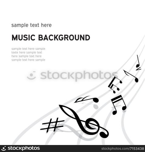 Vector music background