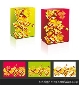 vector music cd cover &amp; box design template.