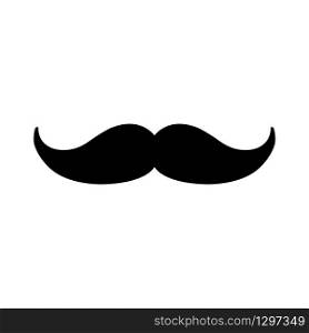 Vector mustache icon background. Masculine, male, father fashion element on white.
