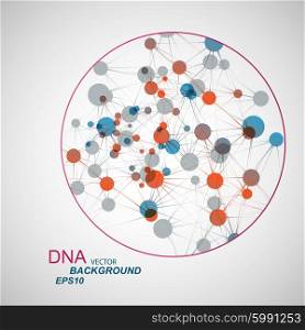 Vector network connection and DNA eps10.. Vector network connection and DNA eps10