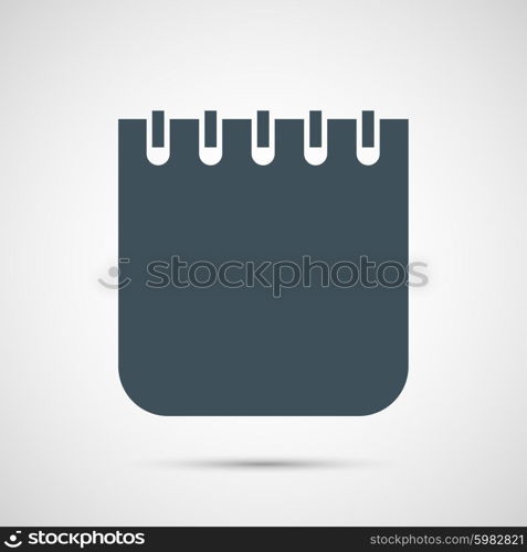 Vector notebok isolated on white background. Vector notebok isolated on white background.