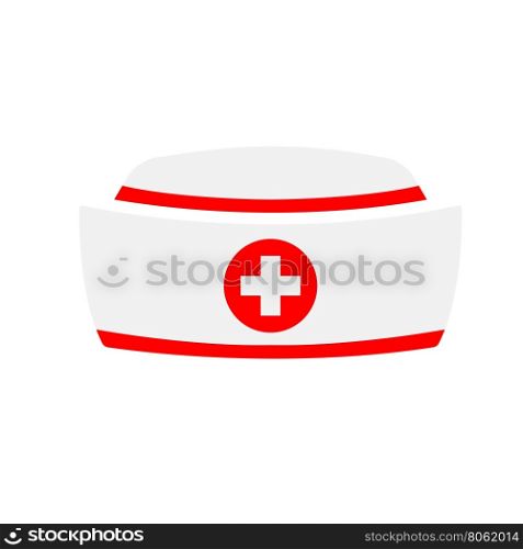 Vector Nurse hat icon. Vector Nurse hat icon with on white background