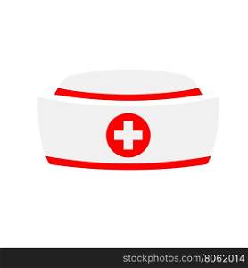 Vector Nurse hat icon. Vector Nurse hat icon with on white background
