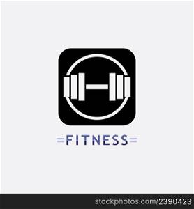 Vector object and Icons for Sport Label, Gym Badge, Fitness Logo Design