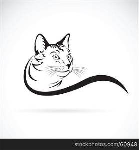 Vector of a cat design on white background. Pet Animal.
